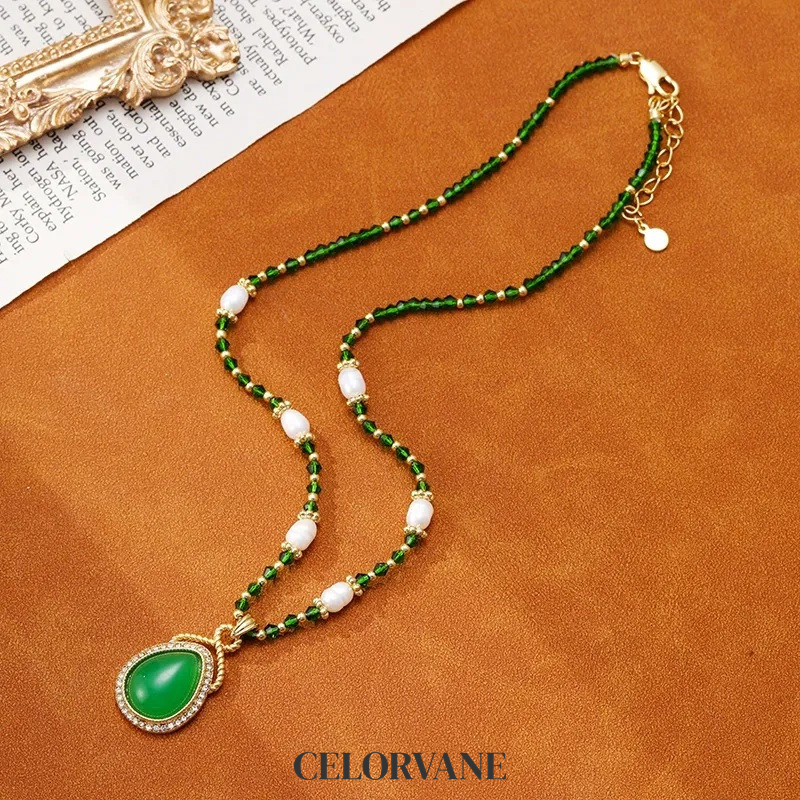 Solene Lustre Pearl Teardrop Pendant Necklace product image 7