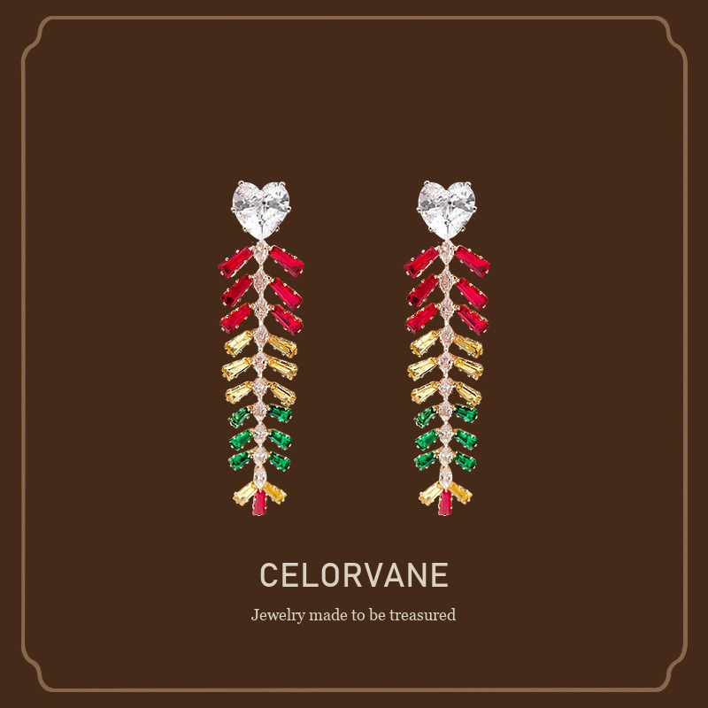 Lumière Wheat Ear Tassel Clip-On Drop Earrings Celorvane cover image