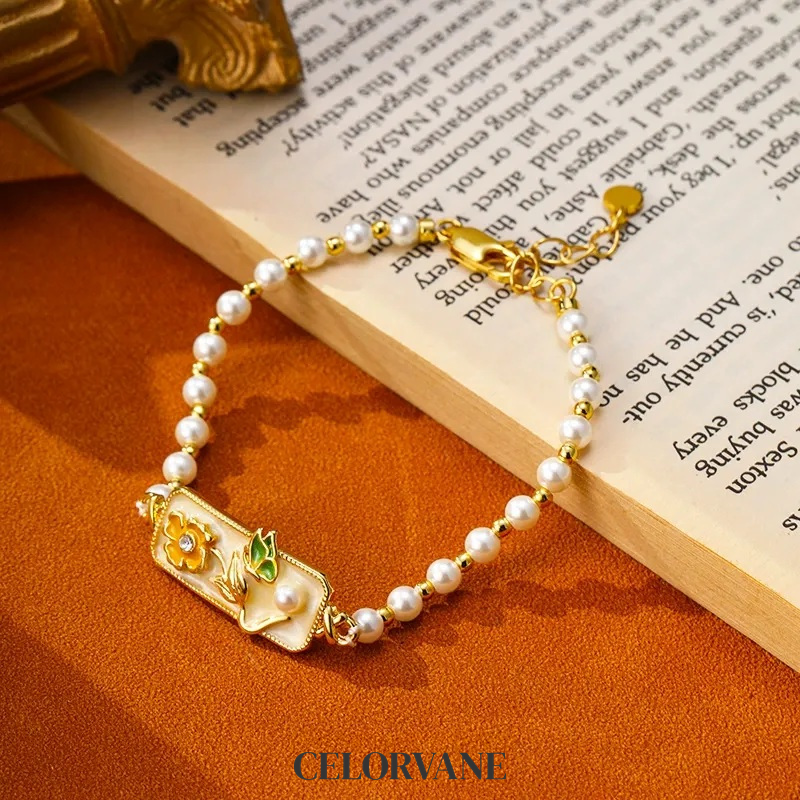 Cressida Nocturne Pearl Butterfly Beaded Bracelet product image 1
