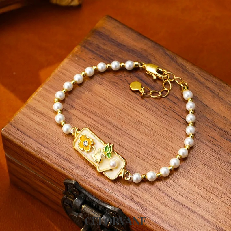 Cressida Nocturne Pearl Butterfly Beaded Bracelet product image 6