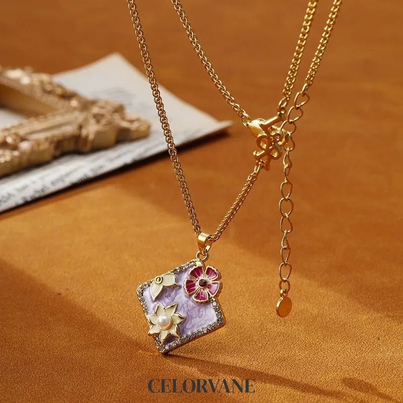 Seraphine Reverie Floral Multicolor Pendant Necklace product image 6