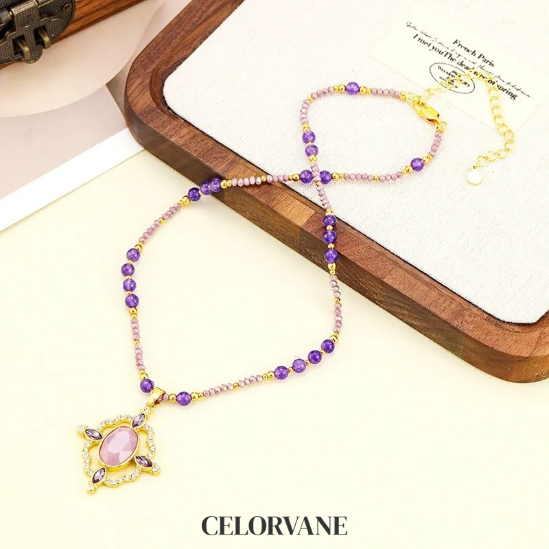 Lucienne Lustre Violet Pendant Necklace product image 1