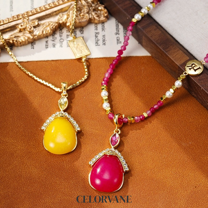 Evadne Bloom Pearl Teardrop Pendant Necklace product image 3