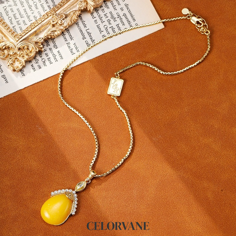 Evadne Bloom Pearl Teardrop Pendant Necklace product image 5