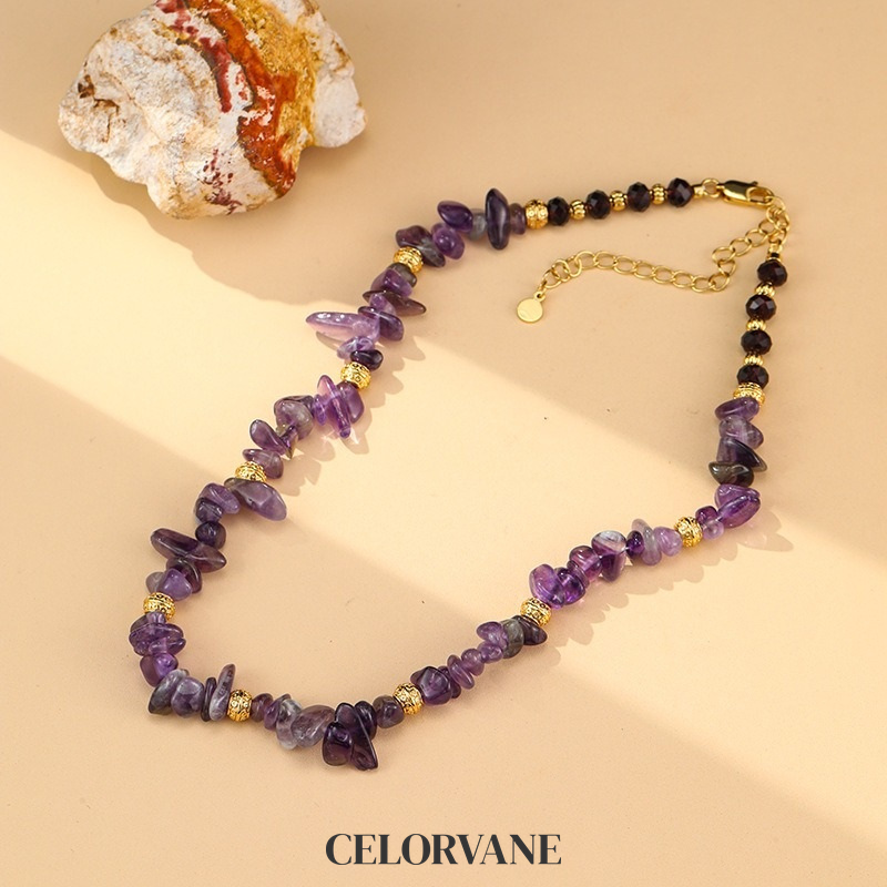 Celeste Gleam Amethyst-Tone Crystal Pendant Necklace product image 4