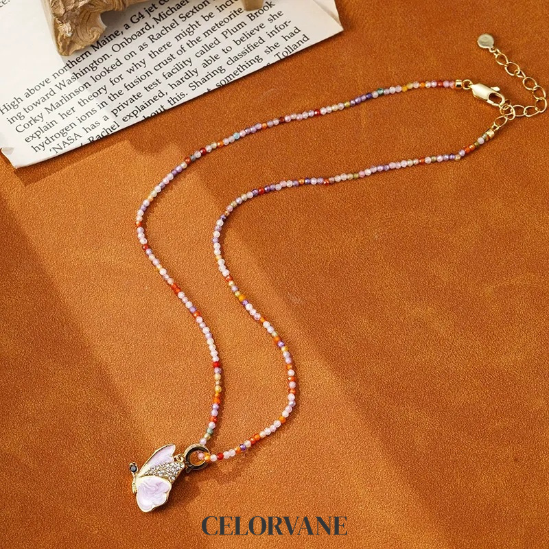 Solene Nocturne Butterfly Crystal Pendant Necklace product image 6