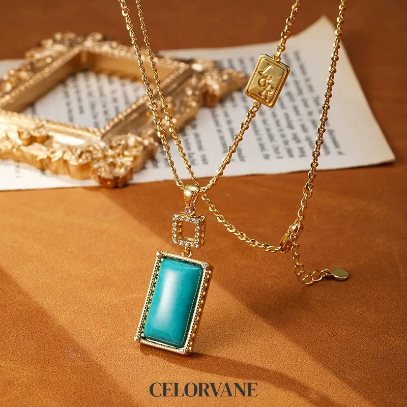 Aurelia Halo Geometric Pendant Necklace product image 7