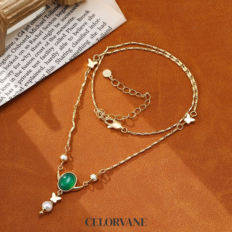 Valentina Reverie Pearl Butterfly Pendant Necklace product image 4