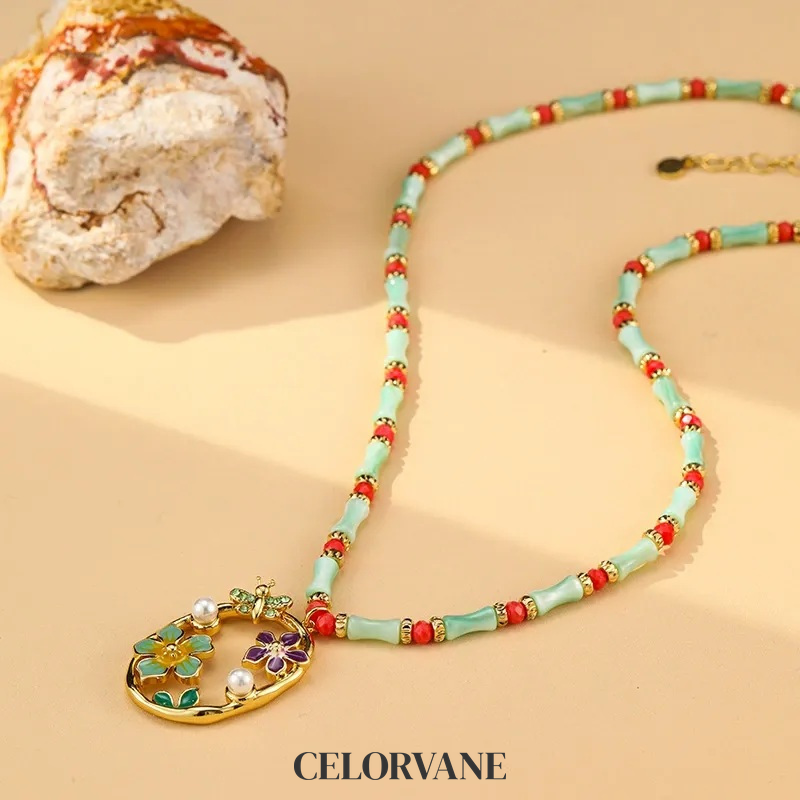 Rosalie Muse Floral Shell Pendant Necklace product image 1