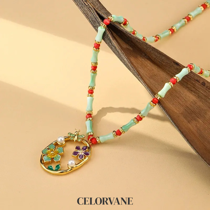 Rosalie Muse Floral Shell Pendant Necklace product image 6