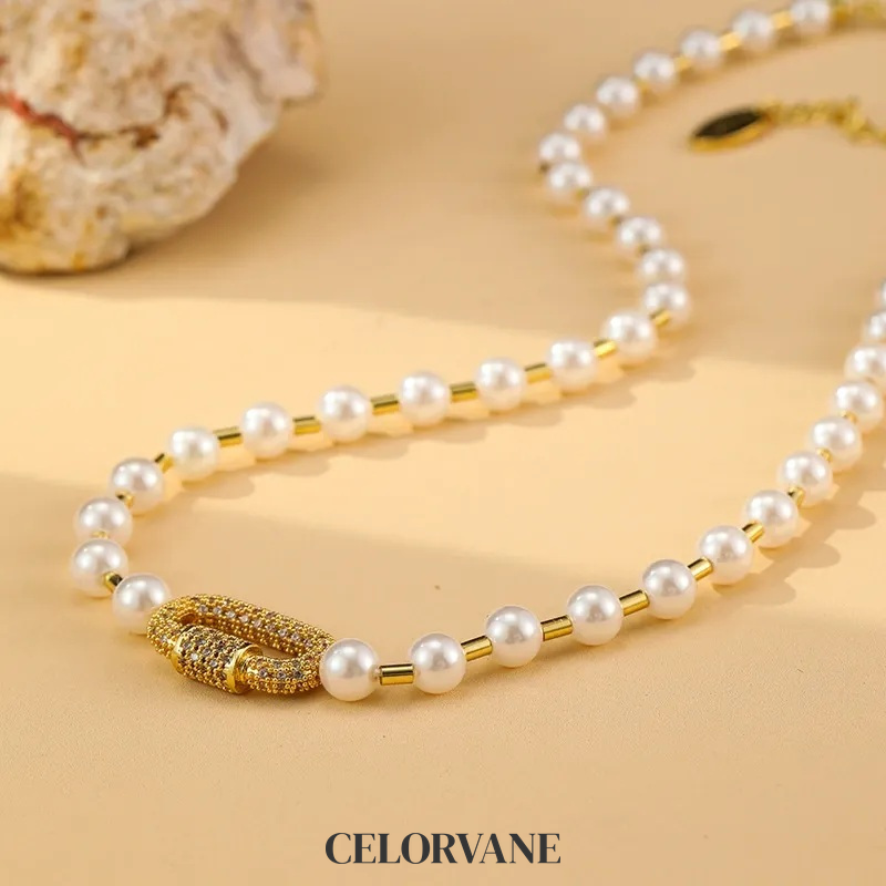 Estelle Nocturne Pearl Crystal Pendant Necklace product image 1