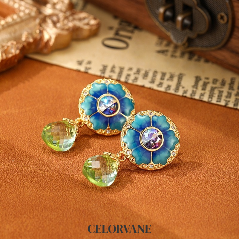 Estelle Petal Floral Fringe Drop Earrings product image 3