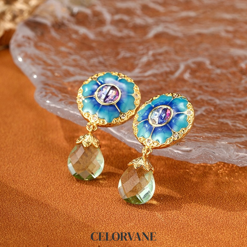 Estelle Petal Floral Fringe Drop Earrings product image 4