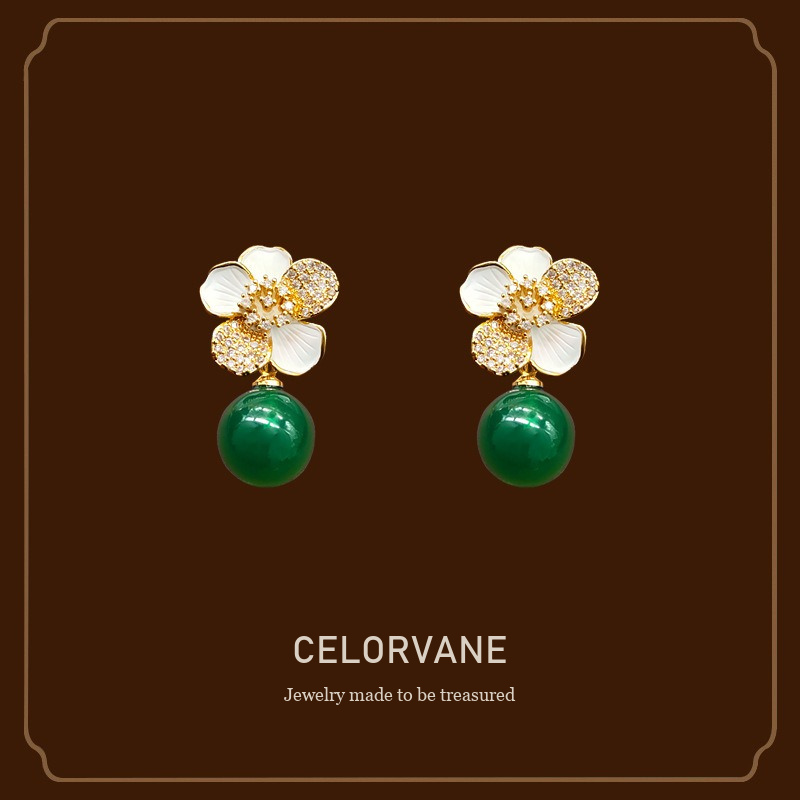 Celeste Floral Clip-On Earrings Celorvane cover image
