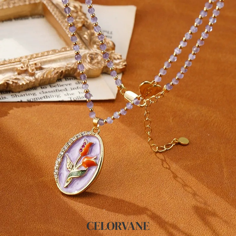 Sabine Nocturne Cat-Eye Pendant Necklace product image 1