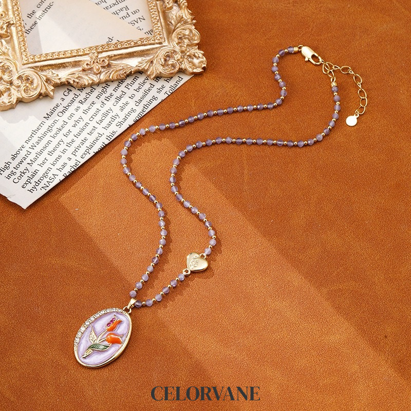 Sabine Nocturne Cat-Eye Pendant Necklace product image 3