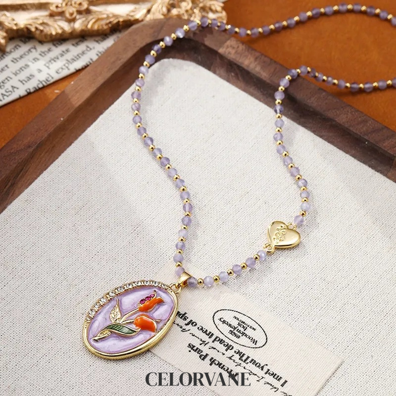Sabine Nocturne Cat-Eye Pendant Necklace product image 6