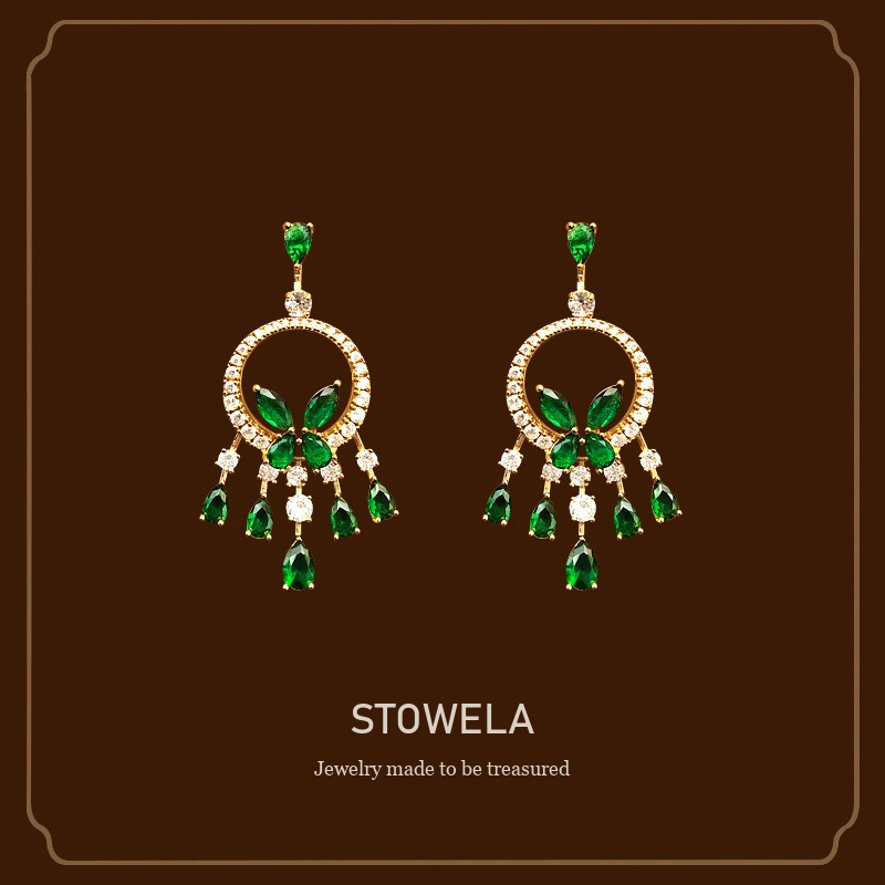 Aurelia Butterfly Tassel Clip-On Drop Earrings product image 1