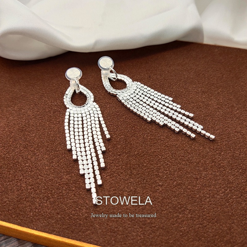 Élan Tassel Clip-On Drop Earrings — Edition 73 product image 2