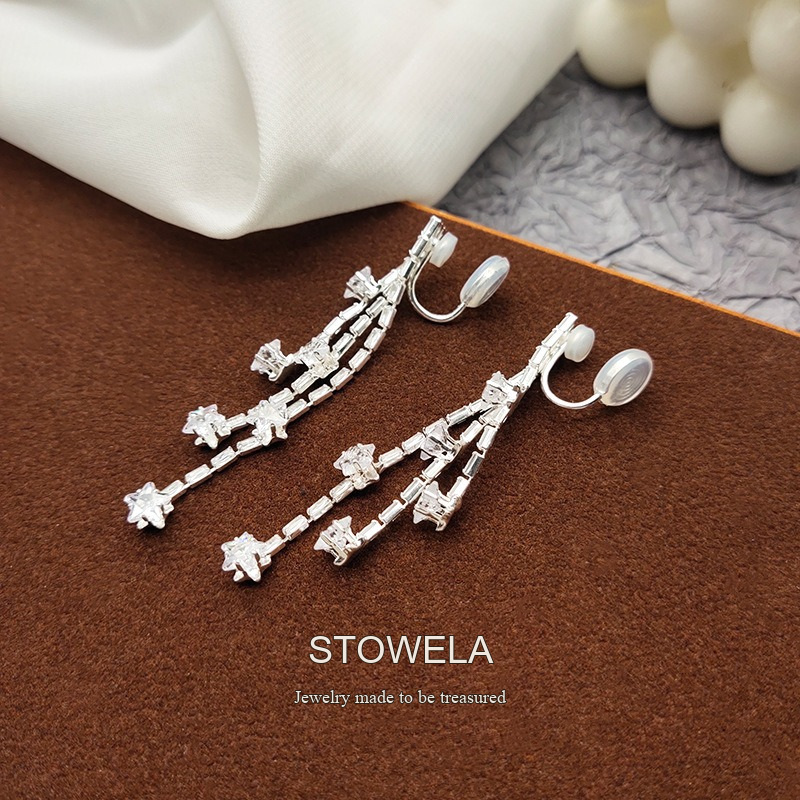 Vesper Star Crystal Clip-On Earrings product image 3