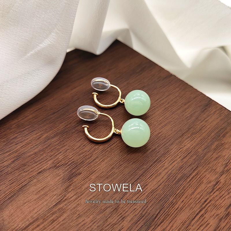 Vesper Jade-Inspired Clip-On Earrings product image 3