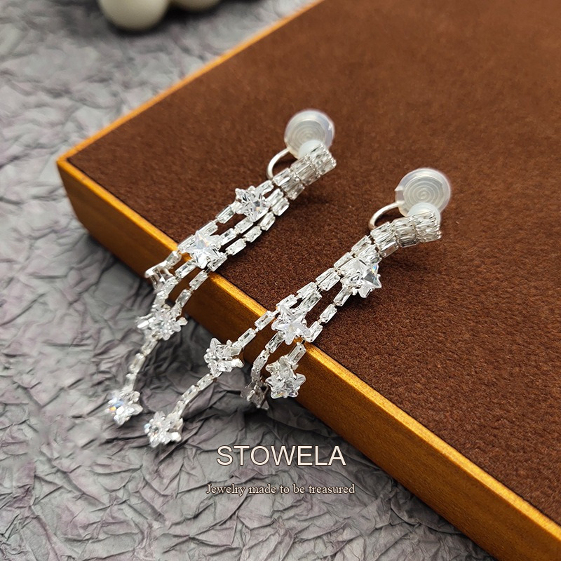 Vesper Star Crystal Clip-On Earrings product image 4