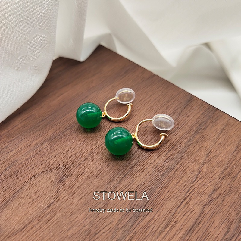 Vesper Jade-Inspired Clip-On Earrings product image 4