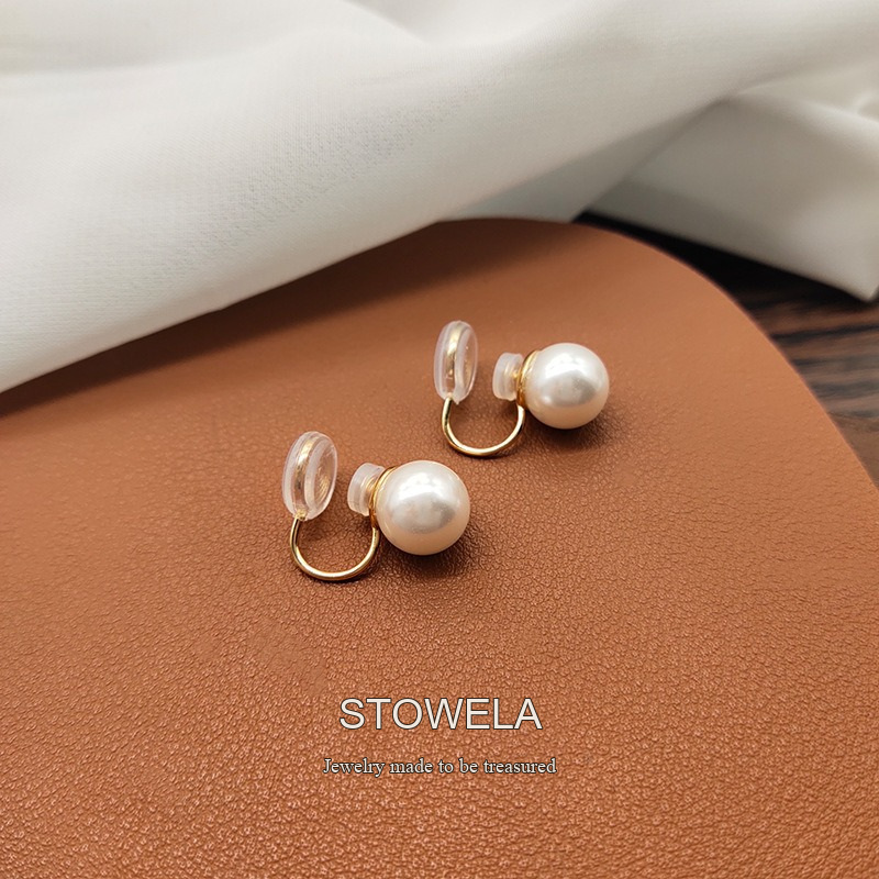 Aurelia Pearl Clip-On Earrings — Edition 28 product image 5