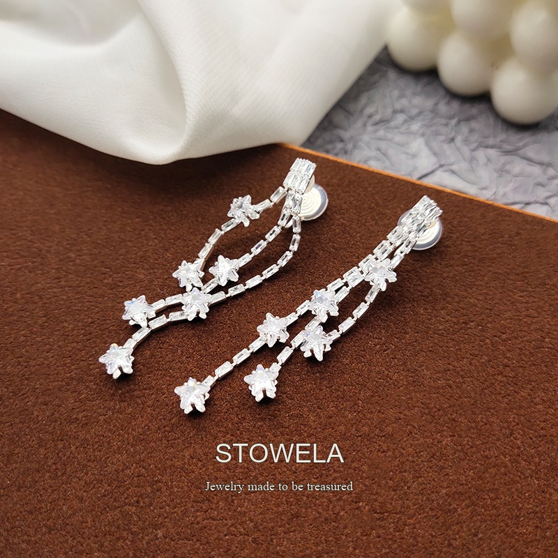Vesper Star Crystal Clip-On Earrings product image 5