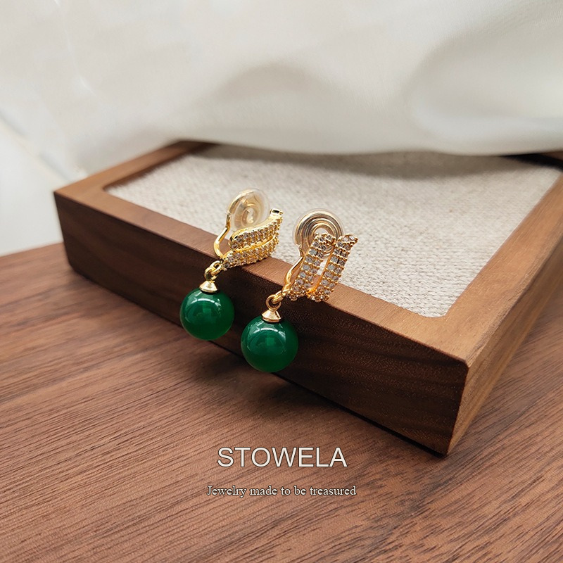Aurelia Jade-Inspired Clip-On Earrings product image 5
