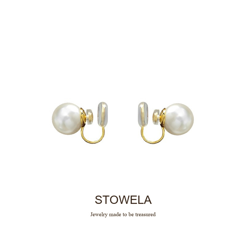 Aurelia Pearl Clip-On Earrings — Edition 28 product image 7