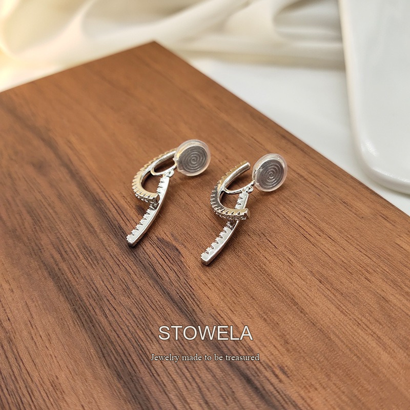 Élan Pavé Crystal Clip-On Earrings product image 7