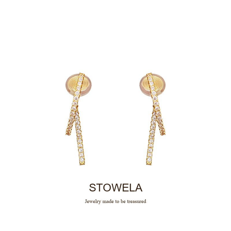 Élan Pavé Crystal Clip-On Earrings product image 8