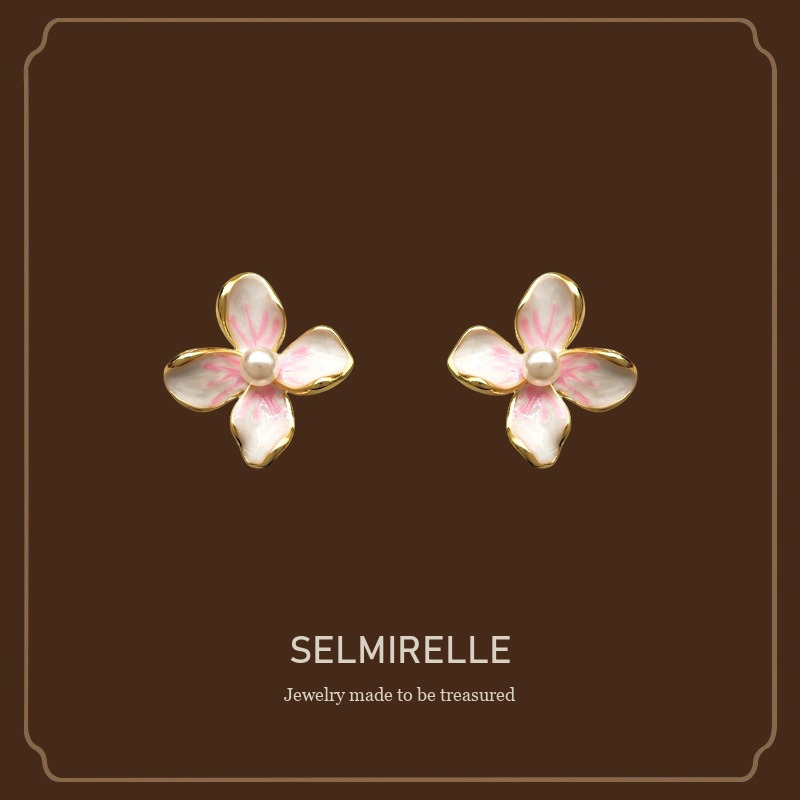 Seren Floral Pearl Clip-On Earrings — Edition 69 Selmirelle cover image
