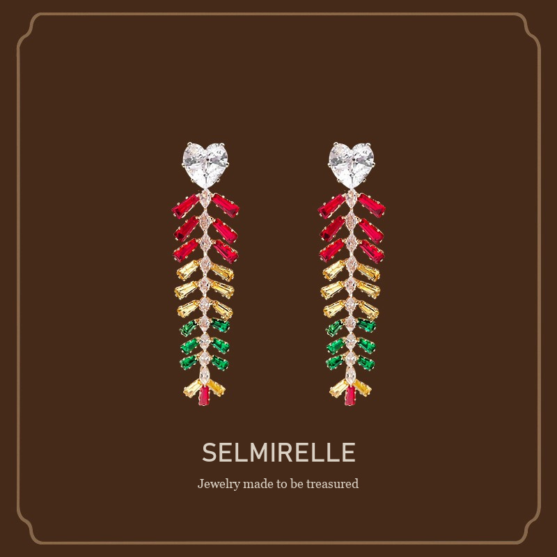 Lumière Wheat Ear Tassel Clip-On Drop Earrings Selmirelle cover image