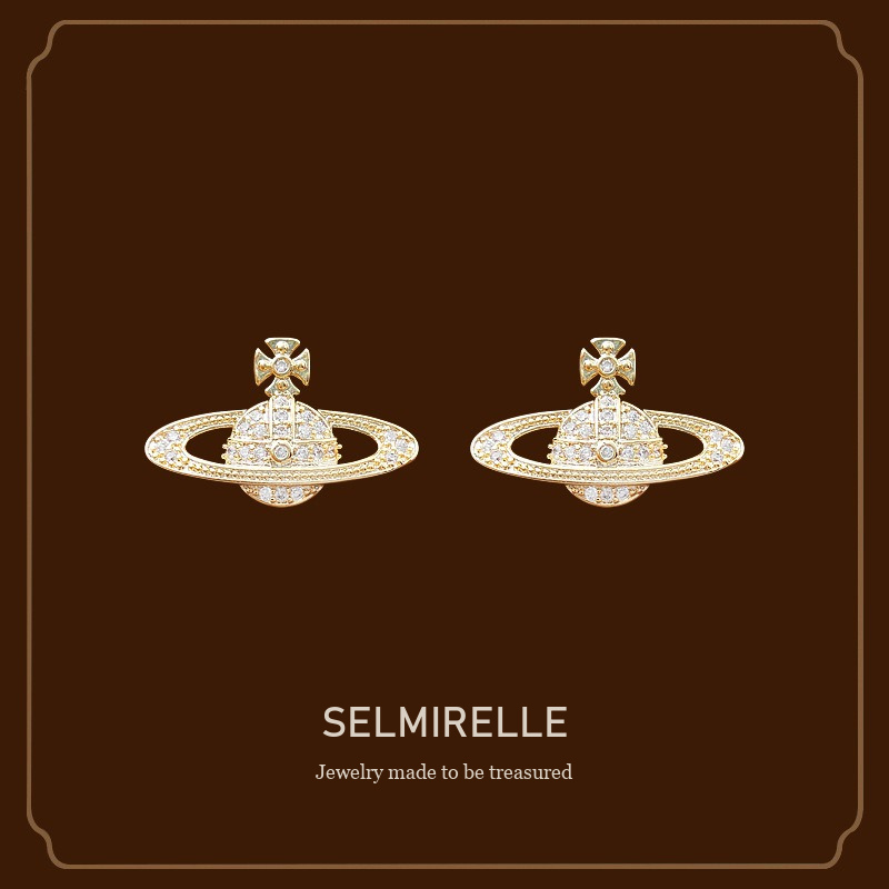 Lumière Orbit Pavé Crystal Celestial Clip-On Earrings Selmirelle cover image