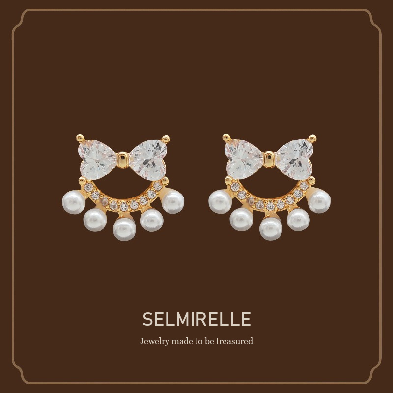 Lumière Bow Butterfly Pearl Clip-On Earrings — Edition 74 Selmirelle cover image