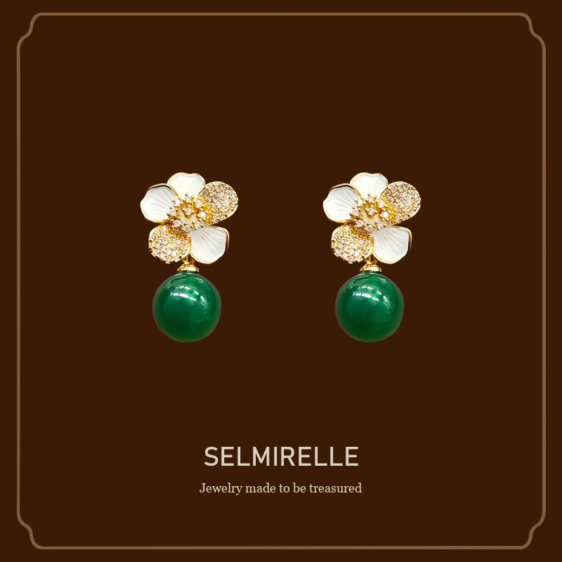 Celeste Floral Clip-On Earrings Selmirelle cover image