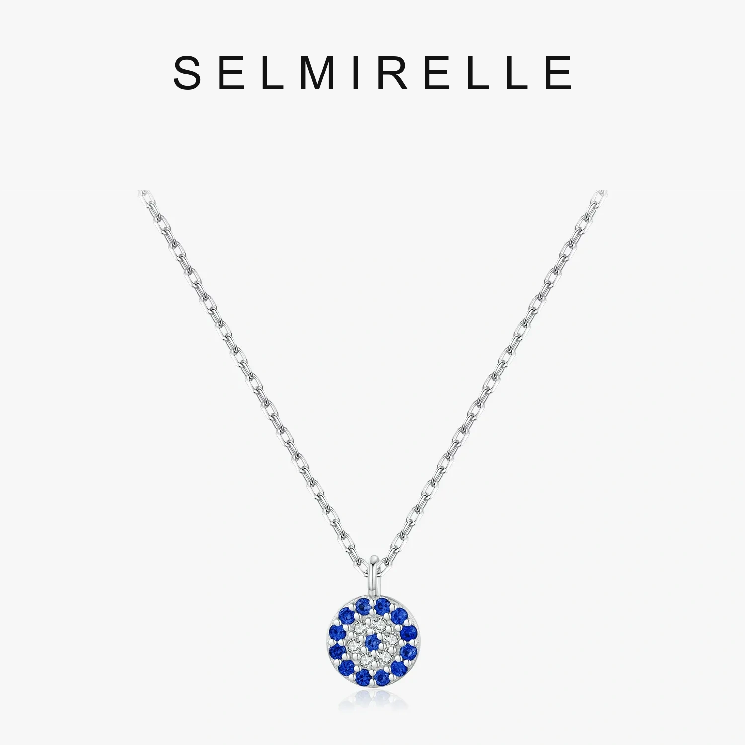 SELMIRELLE Estelle Blue Evil Eye Moissanite Necklace SELMIRELLE cover image