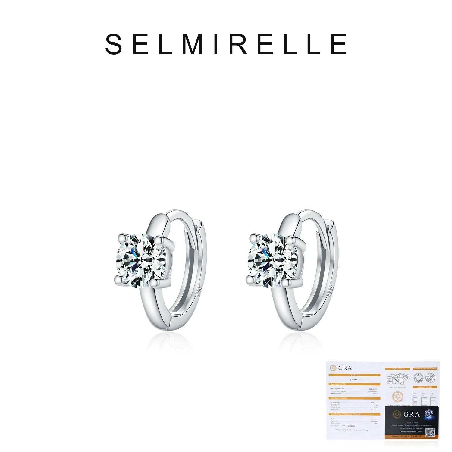 SELMIRELLE Odette Moissanite Earrings product image 5