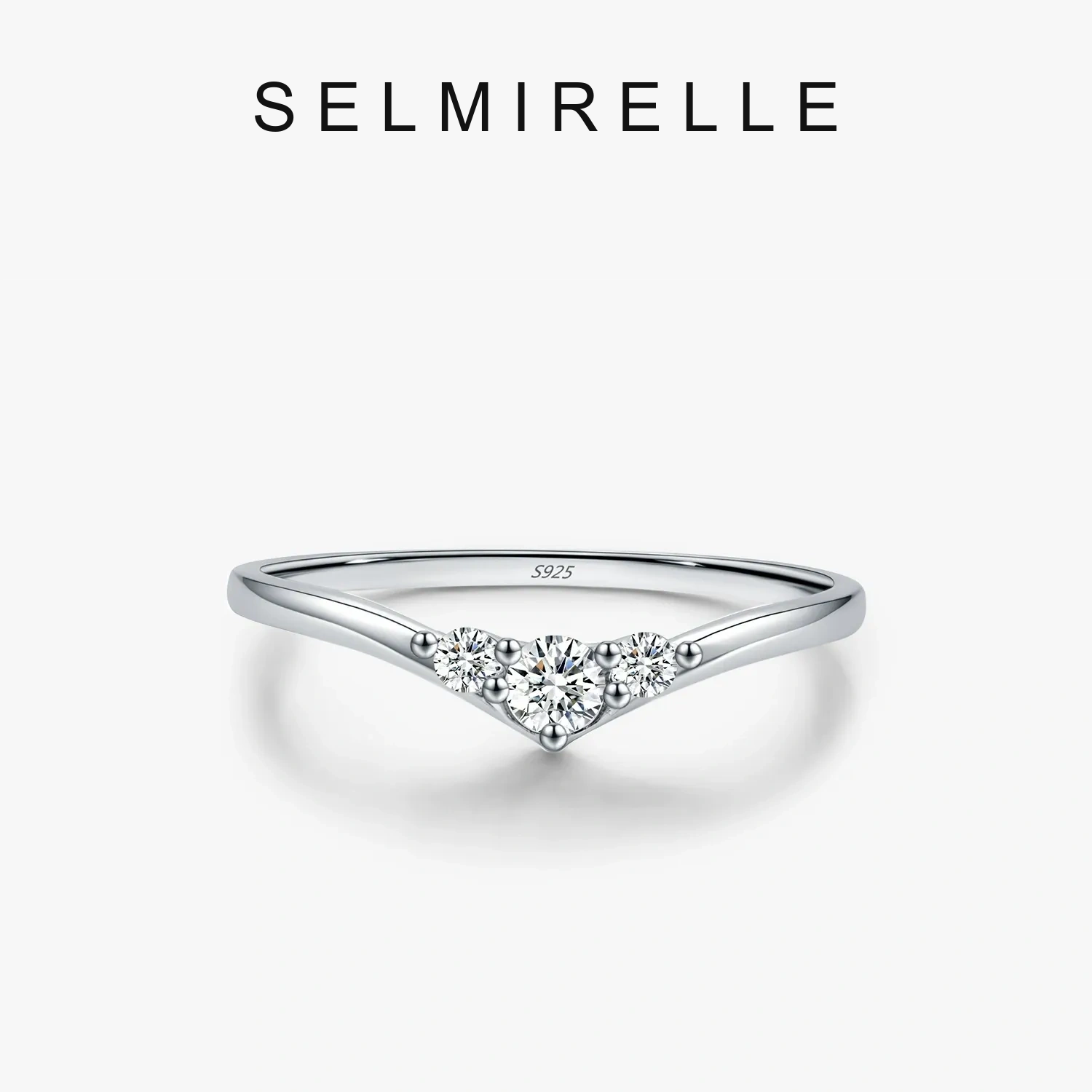 SELMIRELLE Alessia Geometric Moissanite Ring SELMIRELLE cover image