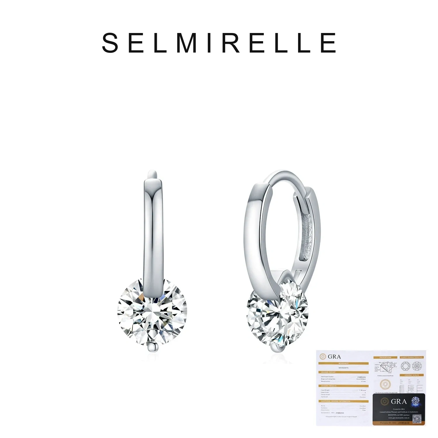 SELMIRELLE Vesper Moissanite Earrings product image 5
