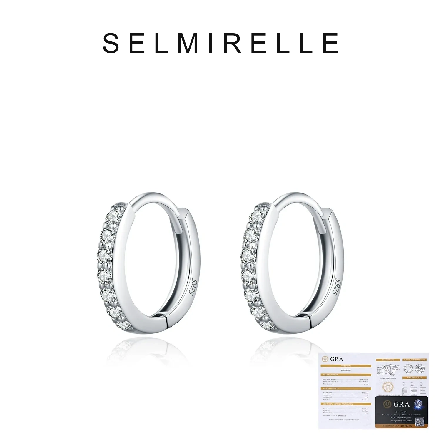 SELMIRELLE Aurelia Solar Moissanite Earrings product image 5