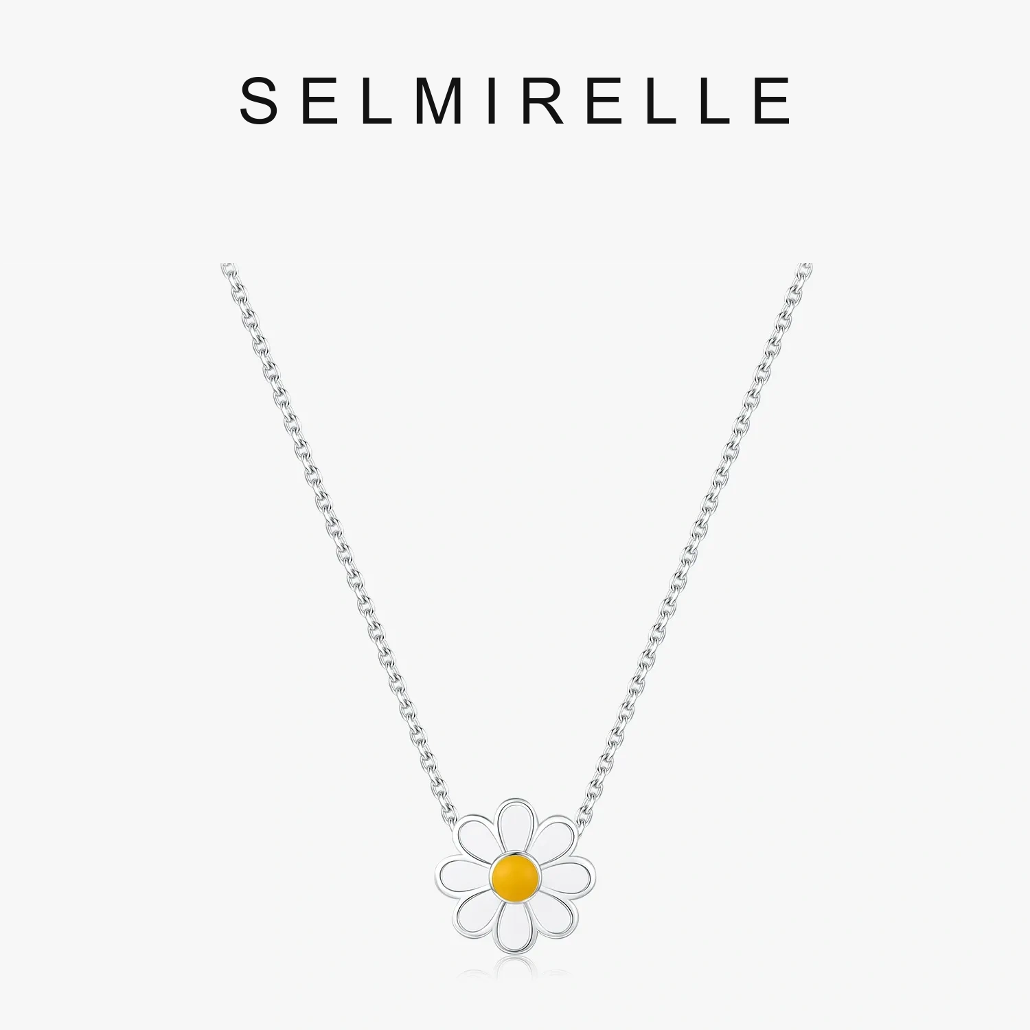 SELMIRELLE Lucienne Daisy Sterling Silver Necklace SELMIRELLE cover image