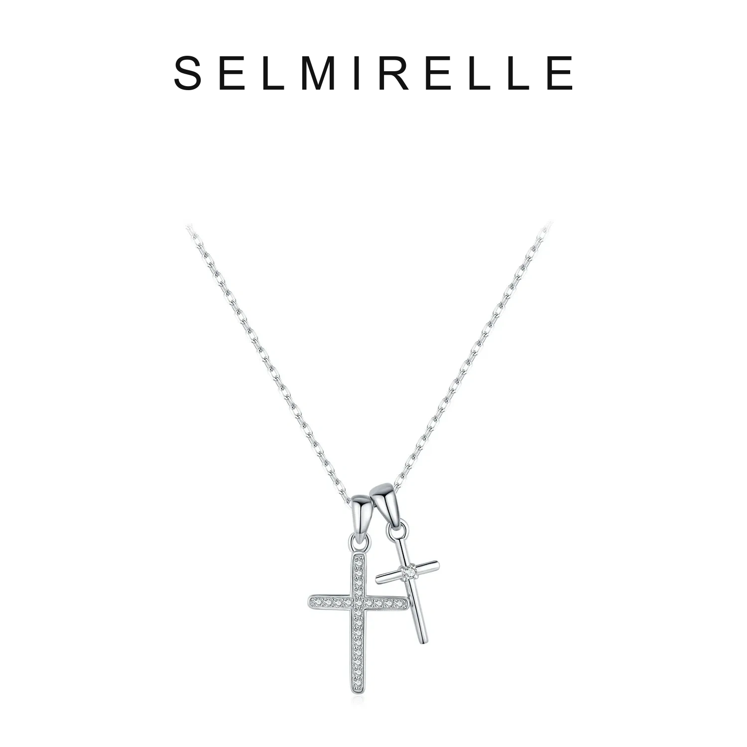 SELMIRELLE Solenne Cross Moissanite Necklace product image 5