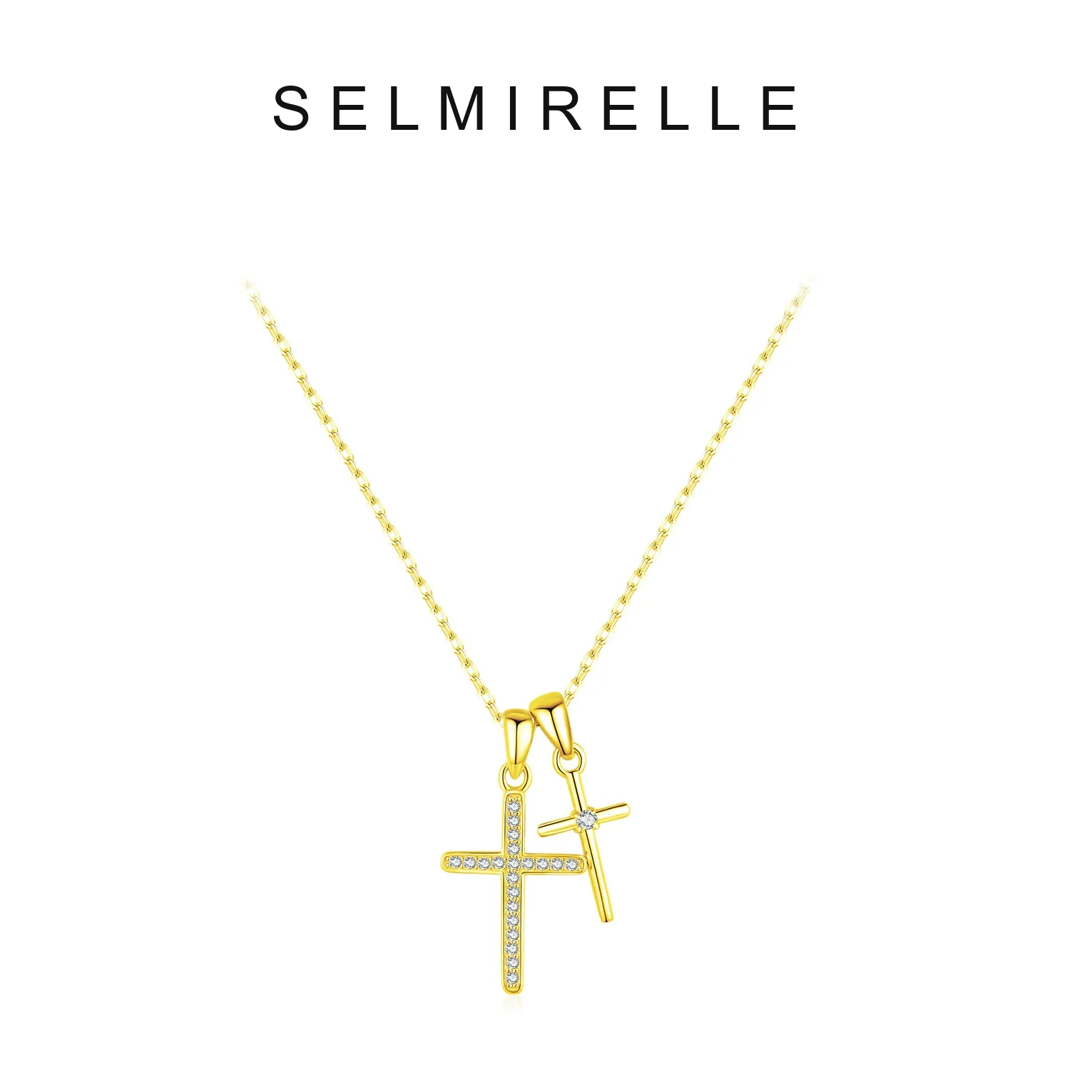 SELMIRELLE Solenne Cross Moissanite Necklace product image 6