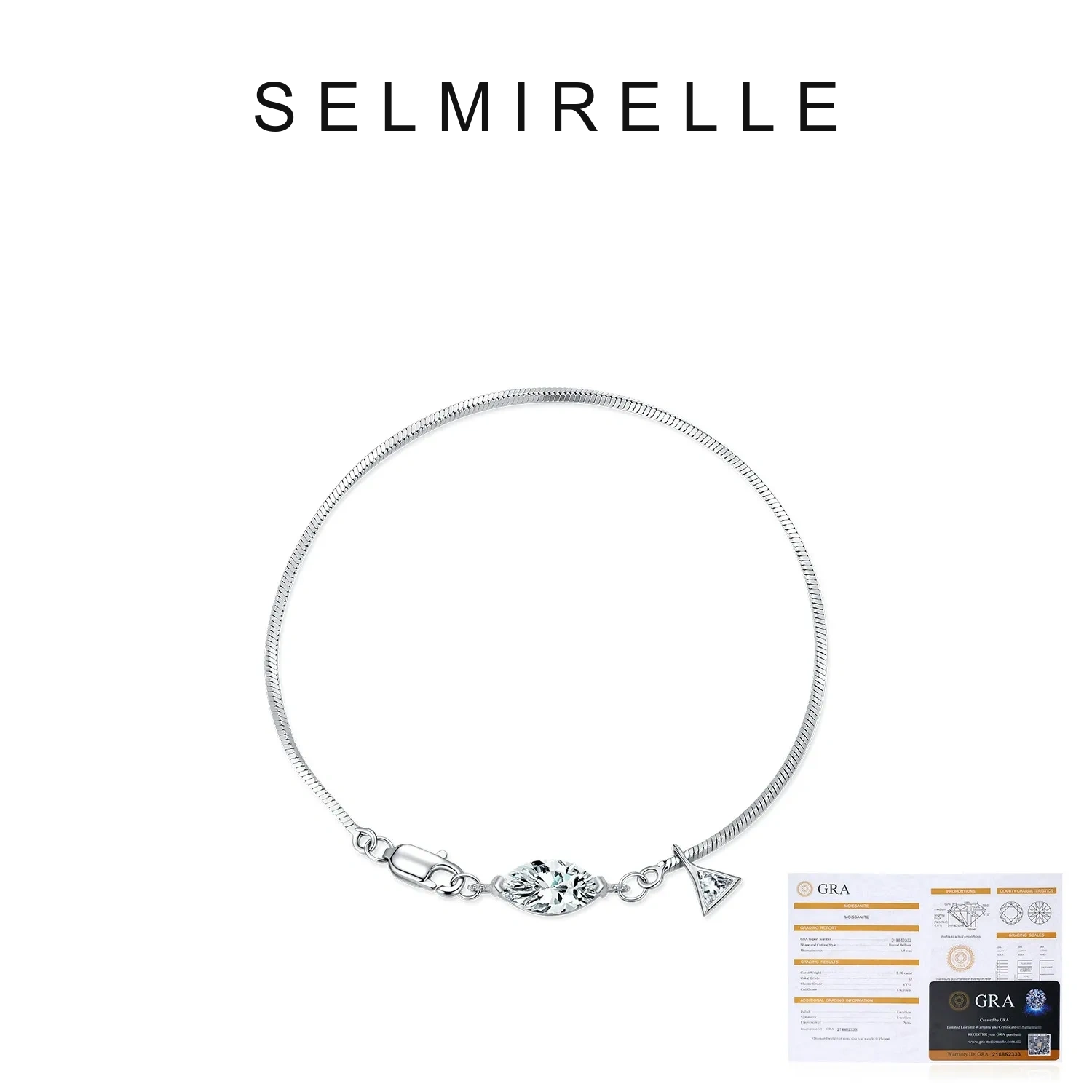 SELMIRELLE Celeste Marquise Moissanite Bracelet product image 5