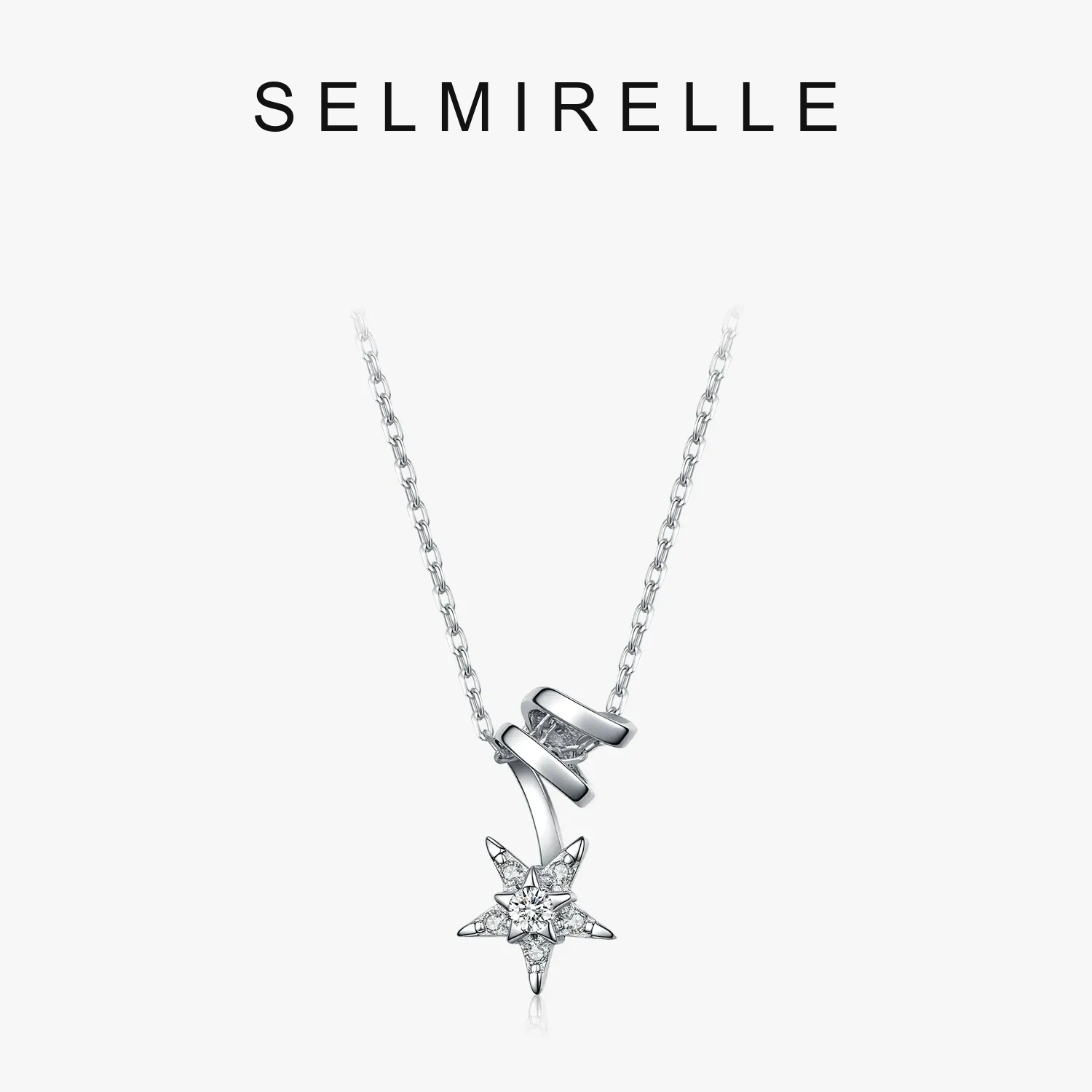 SELMIRELLE Caelia Celestial Star Moissanite Necklace SELMIRELLE cover image