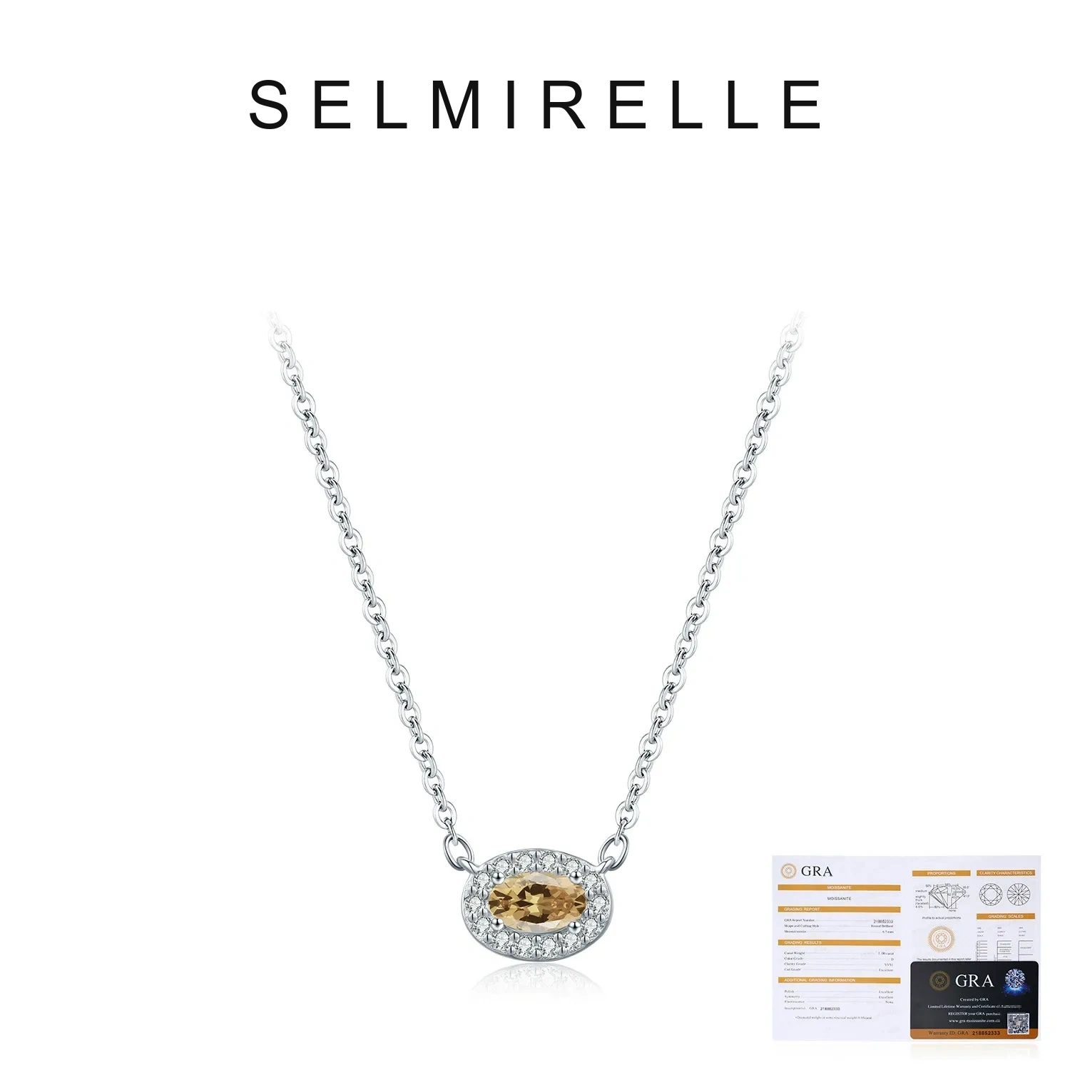 SELMIRELLE Seraphine Multicolor Solar Moissanite Necklace product image 5
