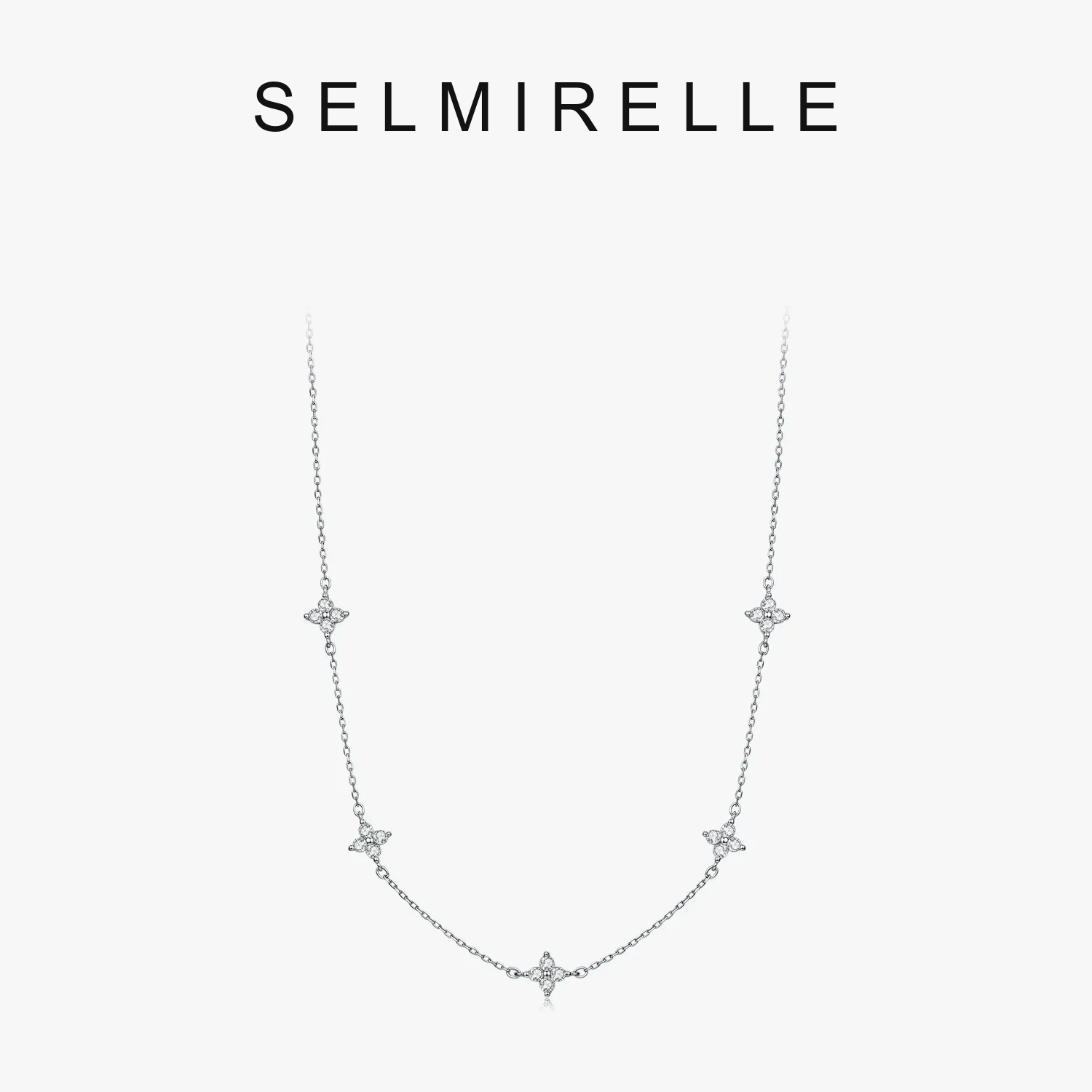 SELMIRELLE Corinne Clover Moissanite Necklace SELMIRELLE cover image